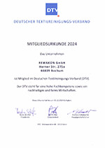 Mitgliedsurkunde DTV 2024